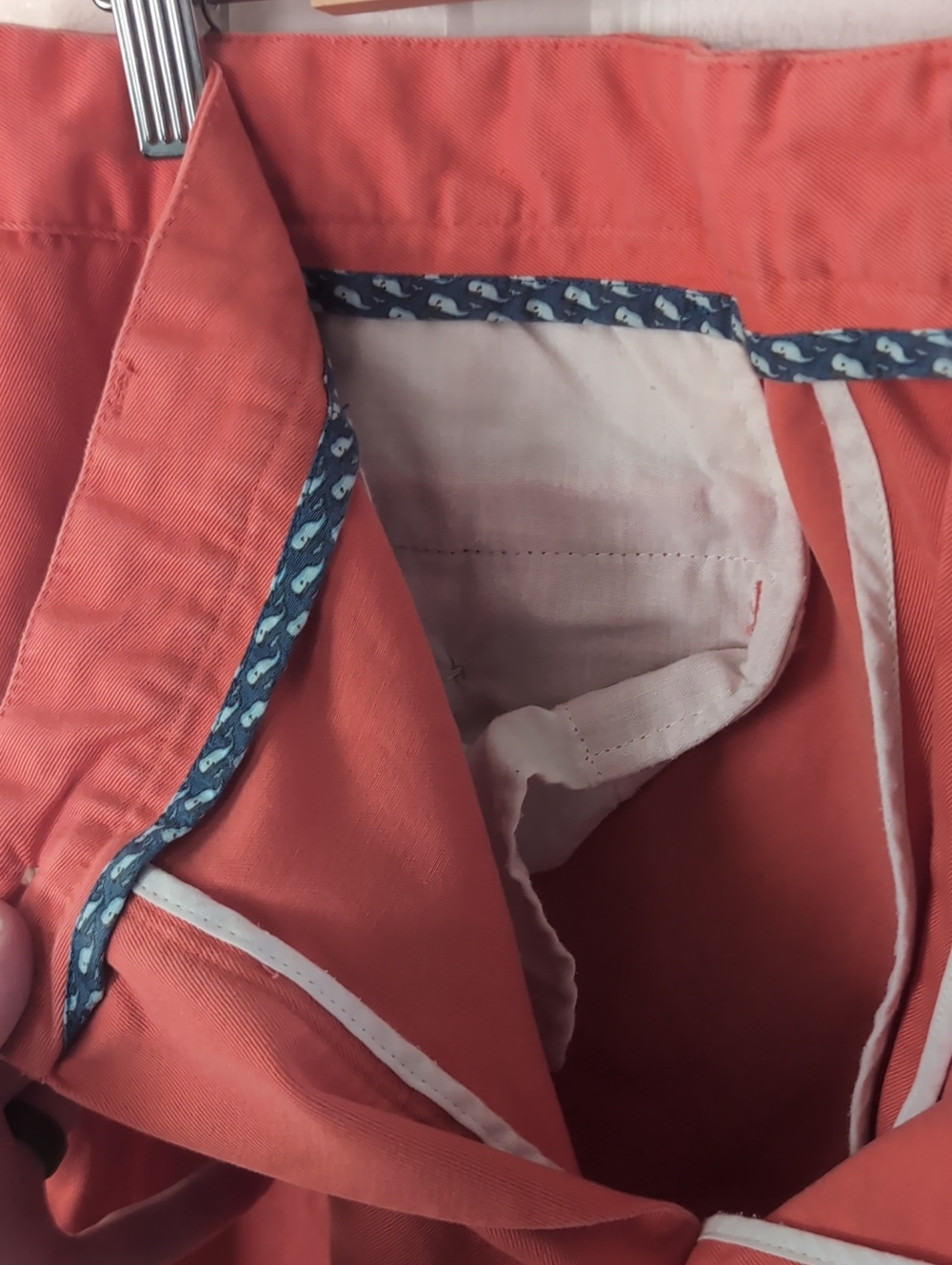 36x32 Vineyard Vines Men’s Chino Pants Coral Khaki Pink - Wide Leg - Picture 3 of 5